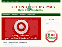 Tablet Screenshot of defendchristmas.com